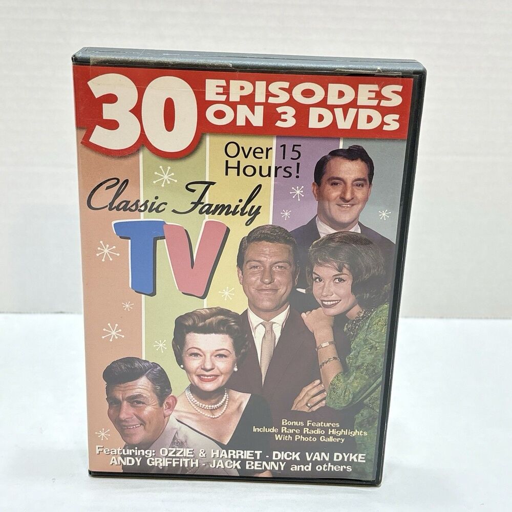 Classic Family TV - 30 Episodes - 3 DVD Set - Ozzie & Harriet, Dick Van Dyke